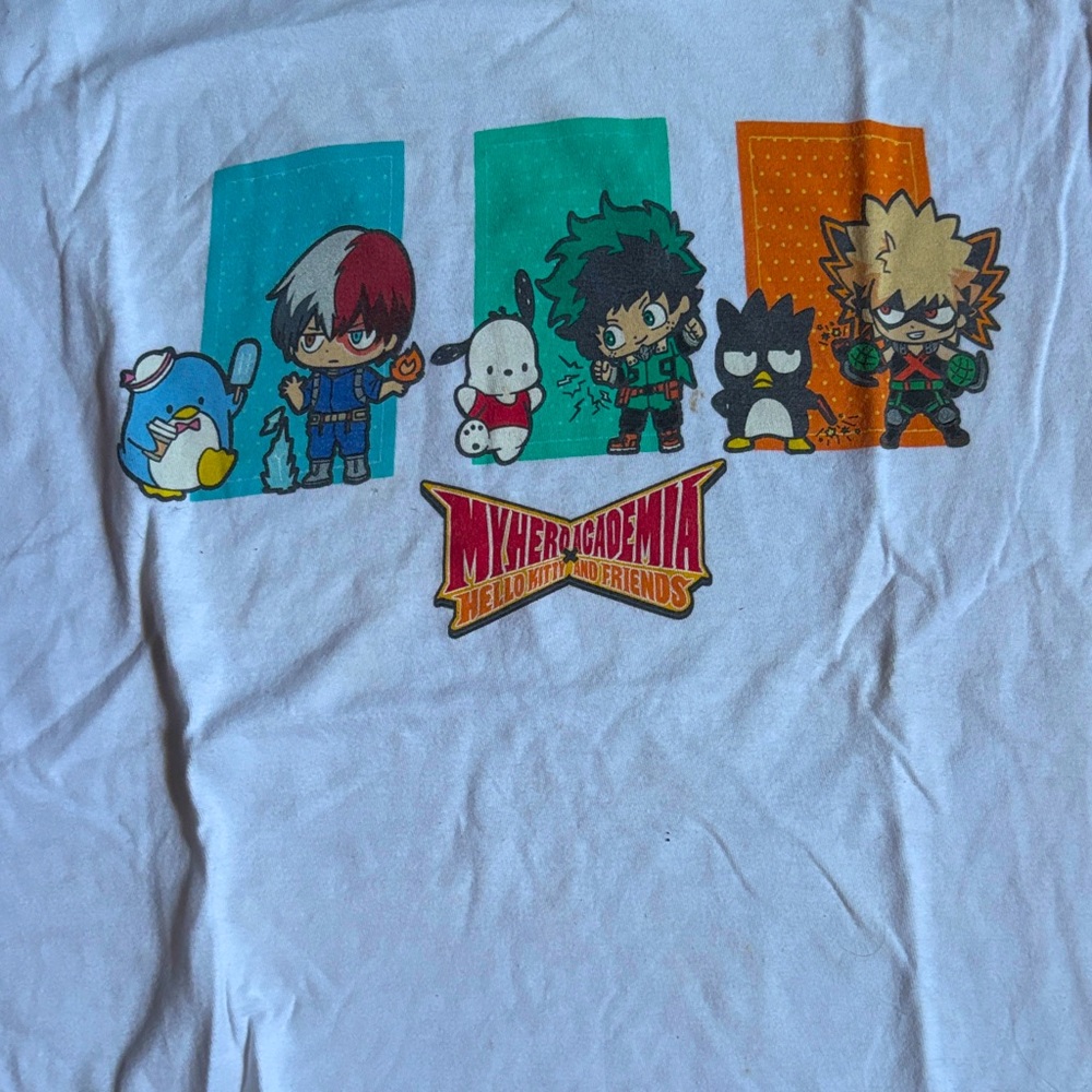 My hero academia white Sanrio my hero academia shirt